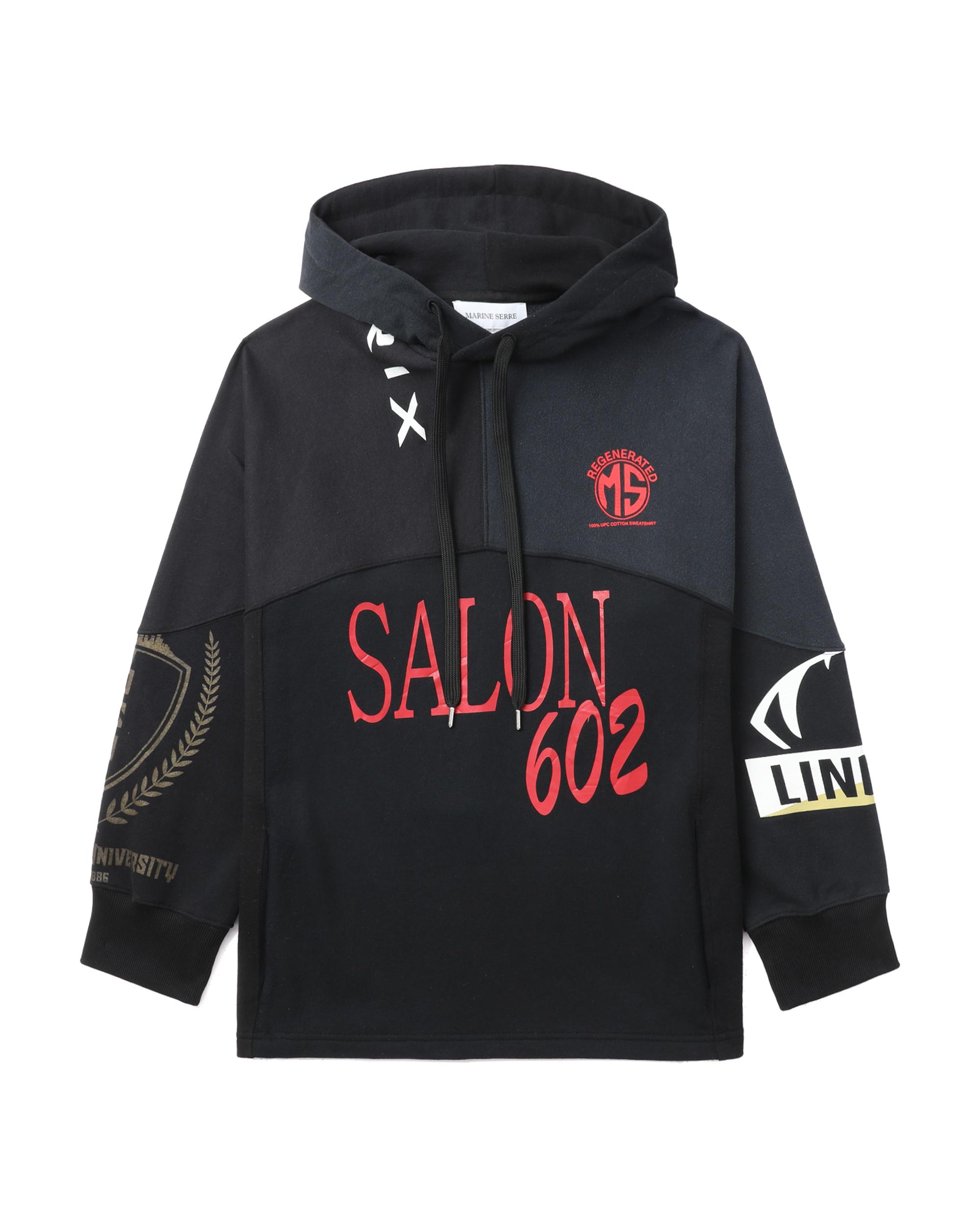 Graphic patchwork hoodie by MARINE SERRE