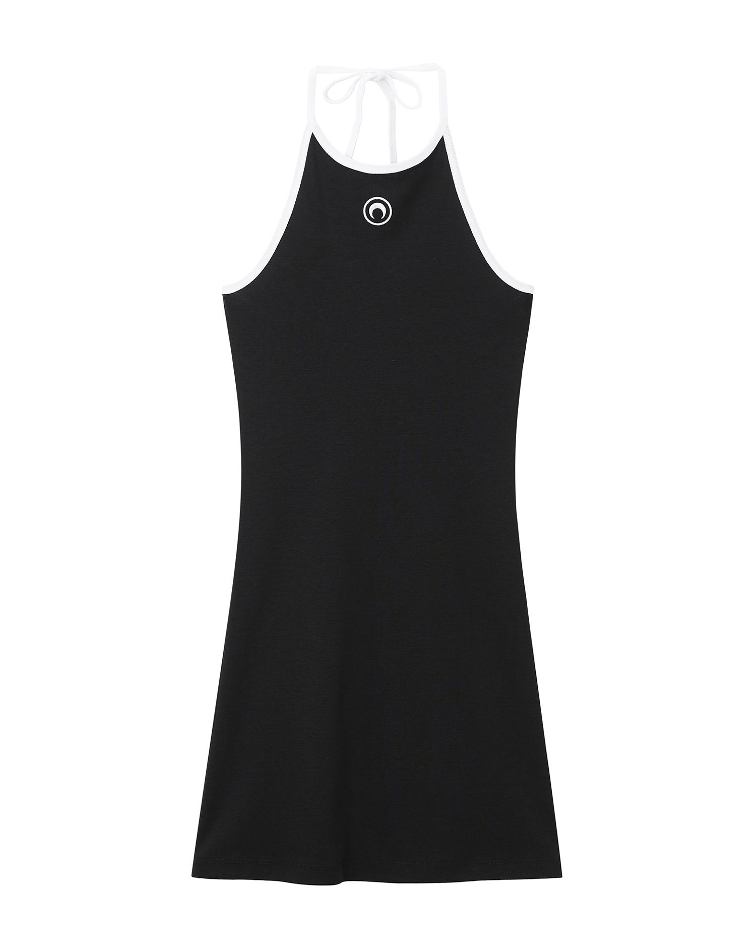 Halter logo mini dress by MARINE SERRE