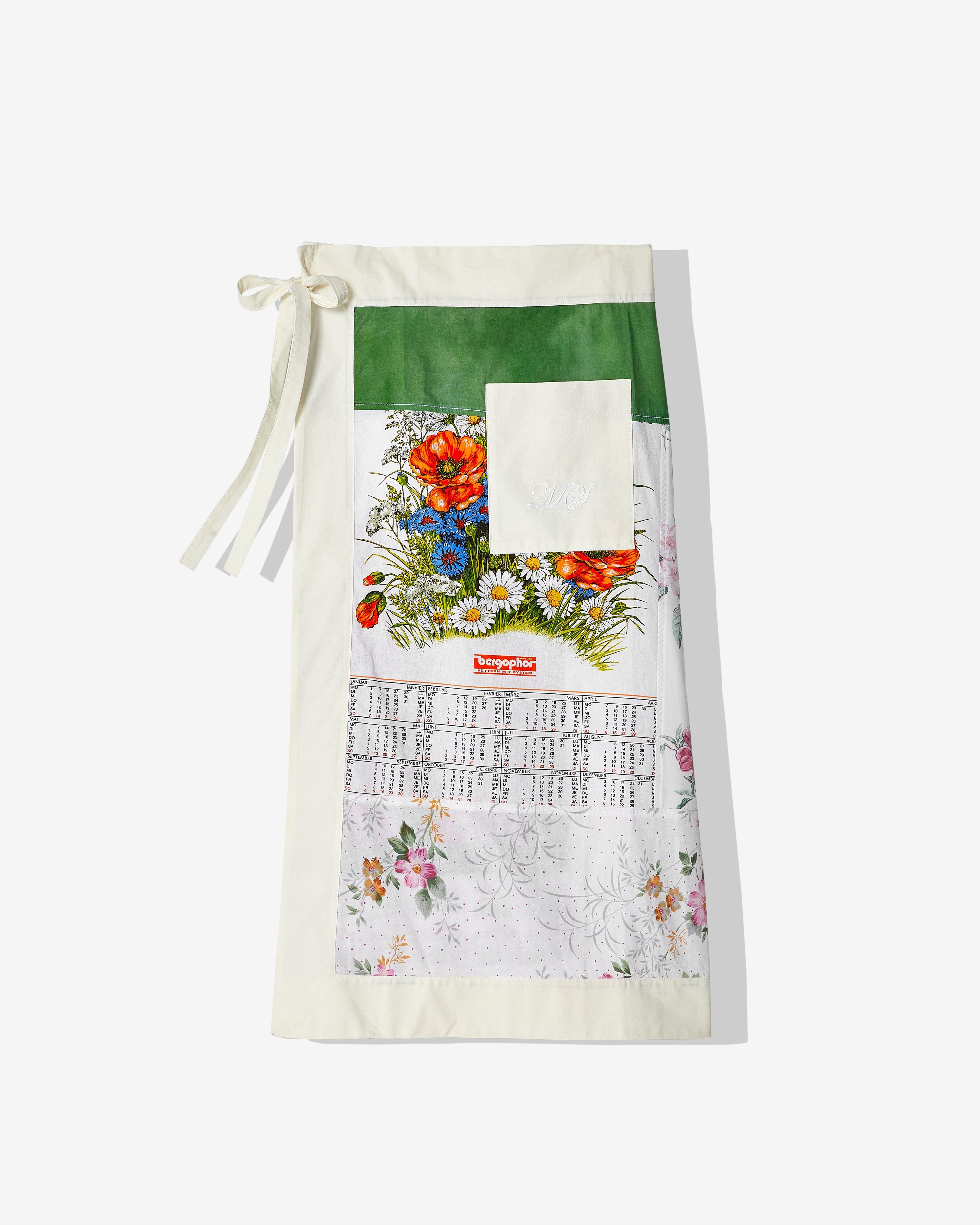 Marine Serre - Women's Household Linen Calendar Midi Skirt - (Multi) by MARINE SERRE