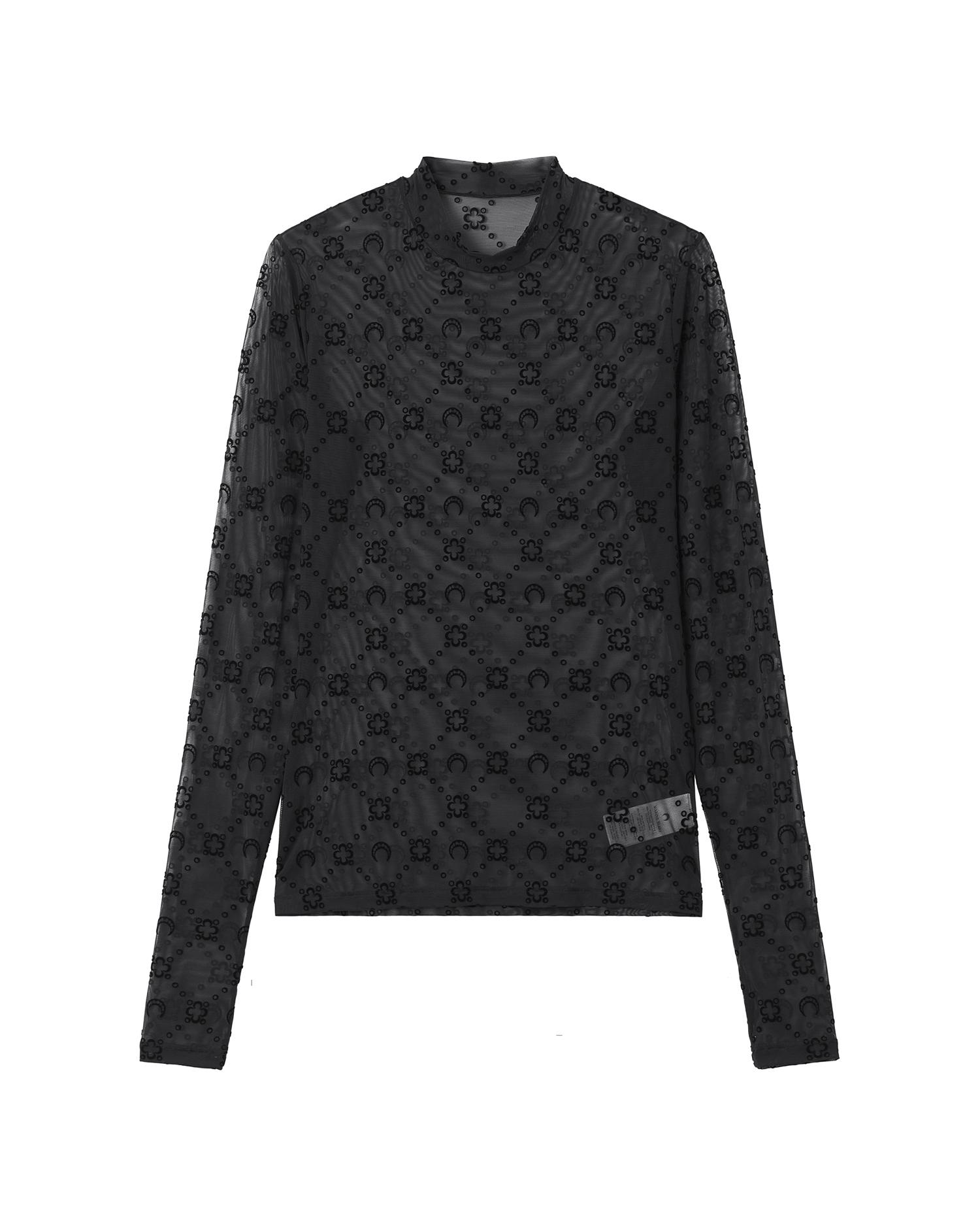 Monogram mesh long sleeve top by MARINE SERRE