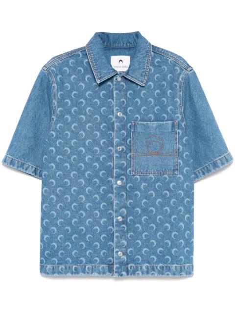 Moon Laser denim shirt by MARINE SERRE