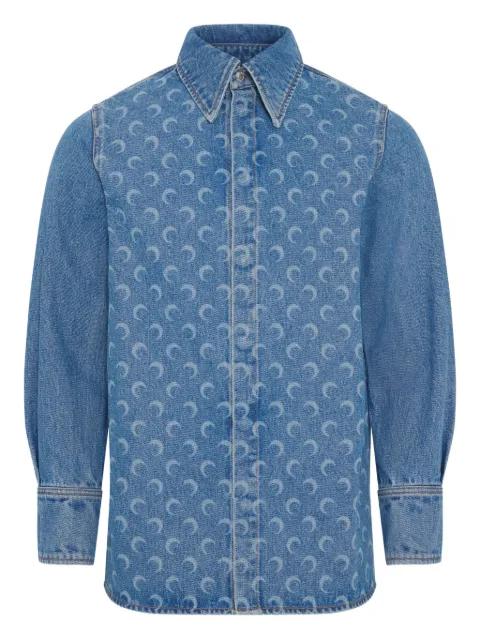 Moon Laser denim shirt by MARINE SERRE