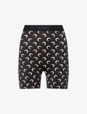 Moon Logo Stretch-Jersey Shorts by MARINE SERRE