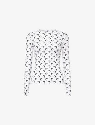 Moon Print Long-Sleeve Jersey Top by MARINE SERRE
