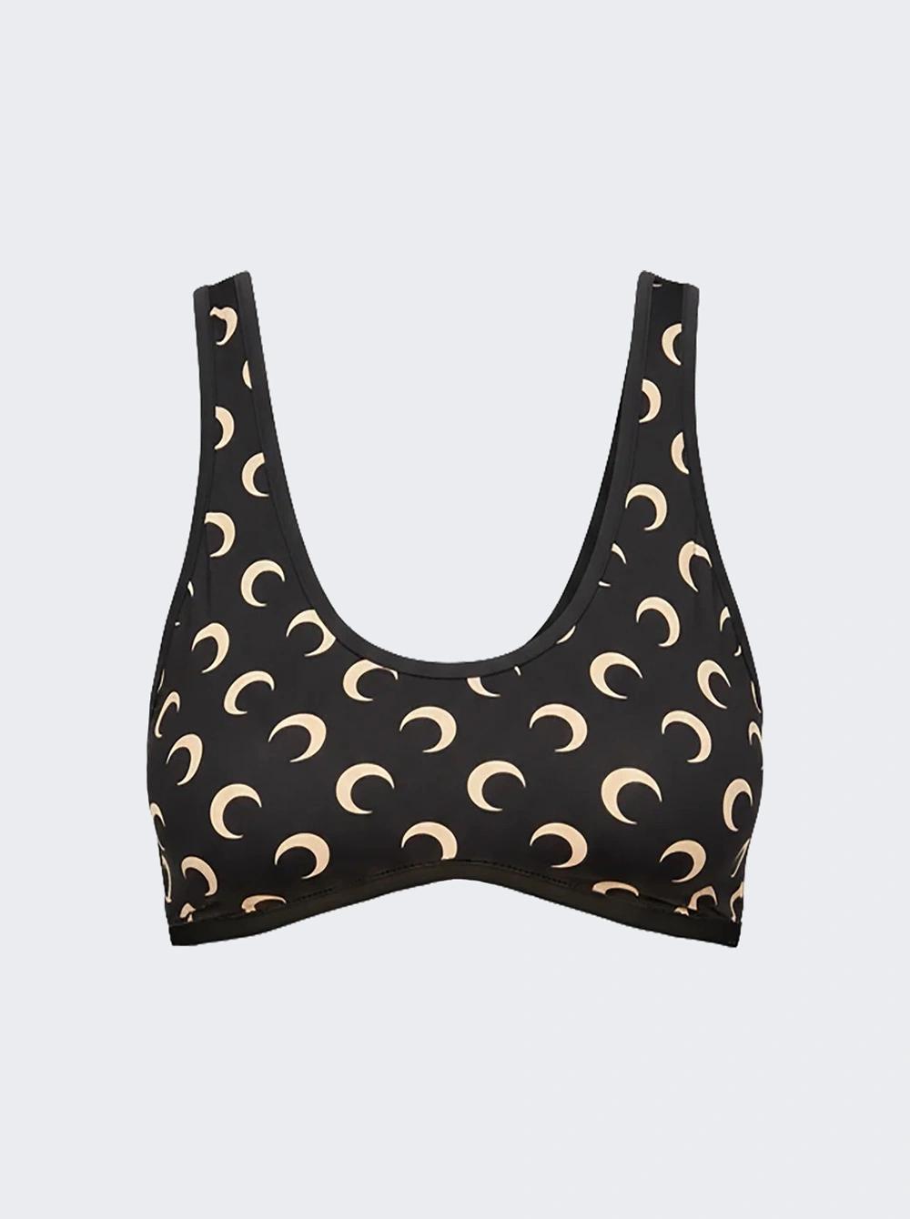 Moon Printed Jersey Bra Inverse Tan  | The Webster by MARINE SERRE