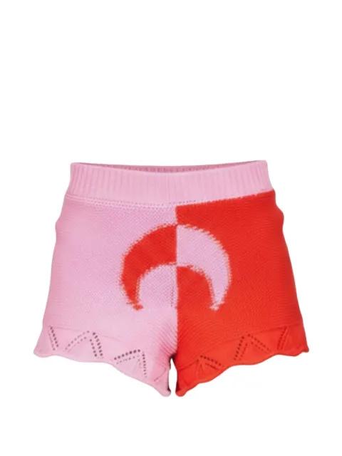 Moon crochet-knit shorts by MARINE SERRE