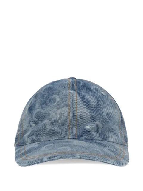 Moon denim baseball hat by MARINE SERRE