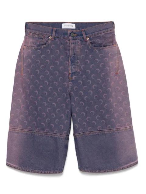 Moon denim shorts by MARINE SERRE