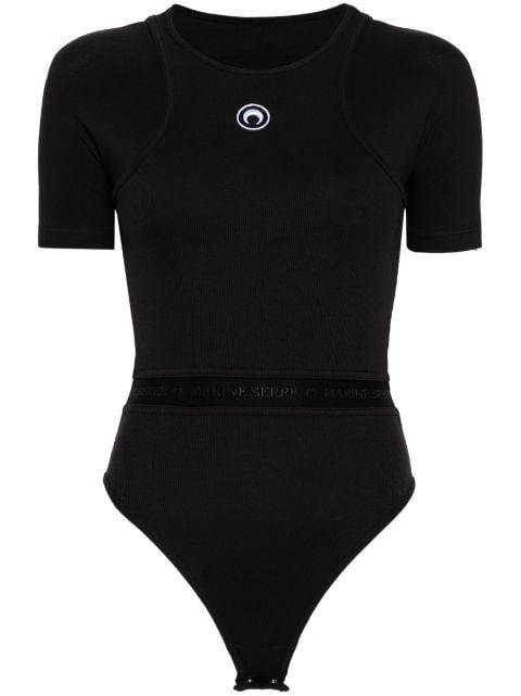 Moon-embroidered ribbed body by MARINE SERRE