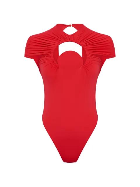 Moon gathered swimsuit by MARINE SERRE