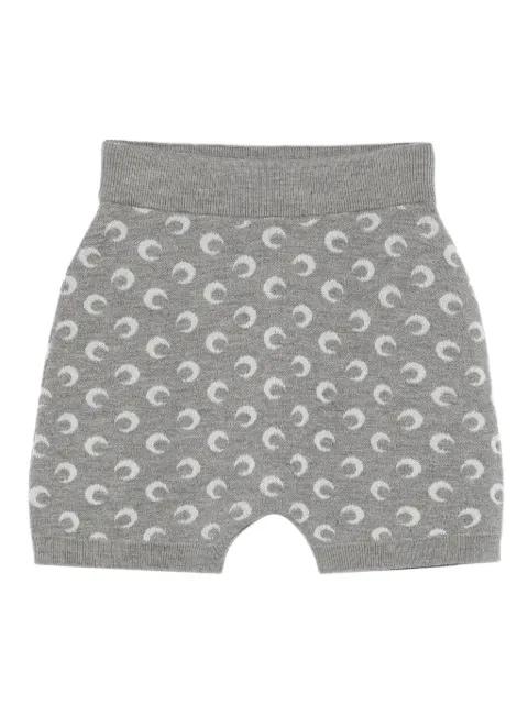 Moon jacquard knitted shorts by MARINE SERRE