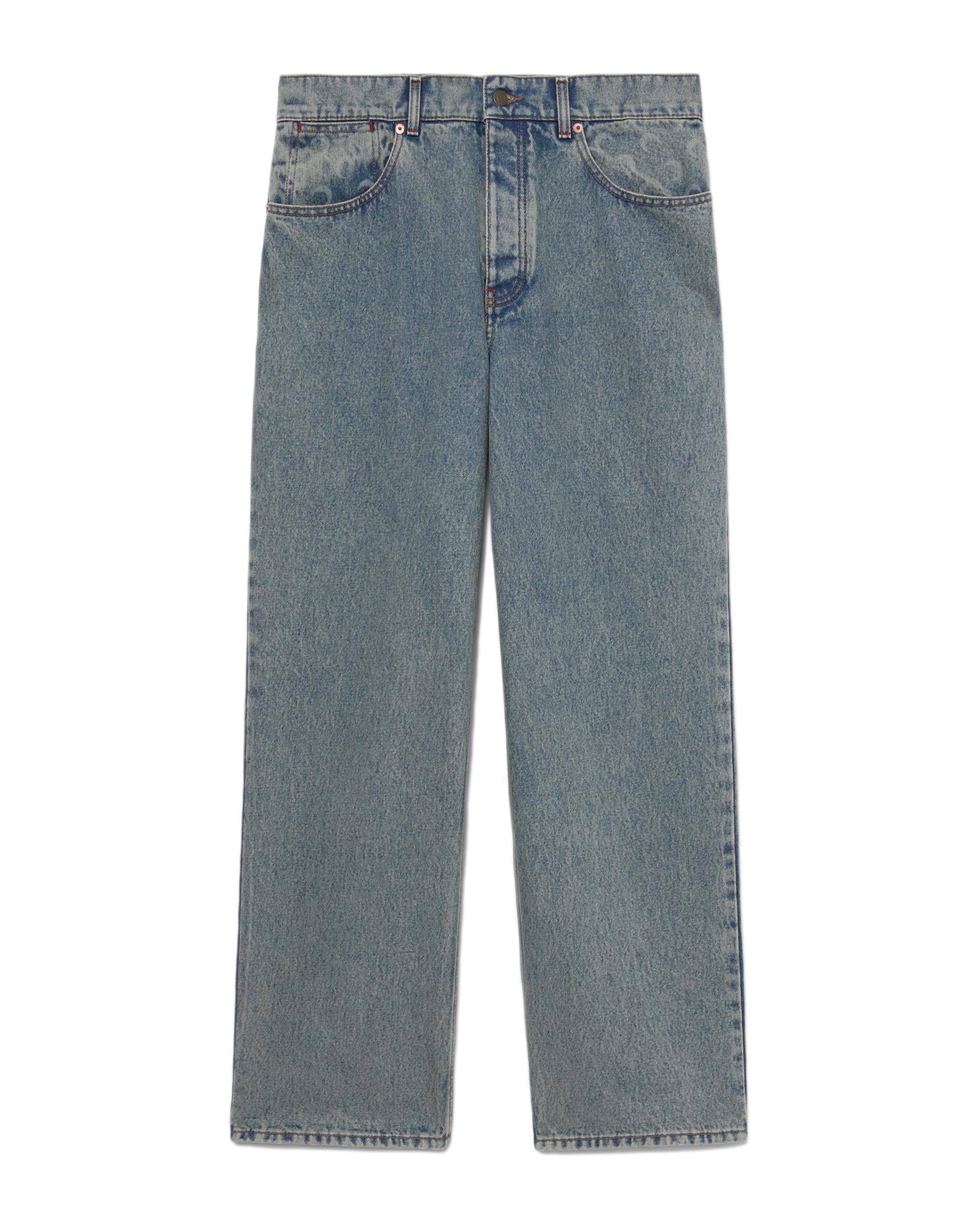 Moon laser print jeans by MARINE SERRE