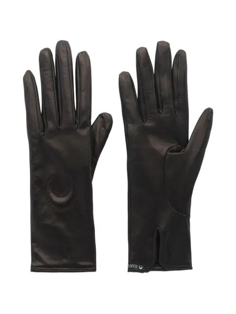Moon leather gloves by MARINE SERRE
