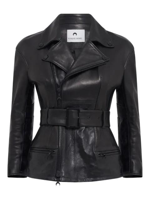 Moon leather jacket by MARINE SERRE
