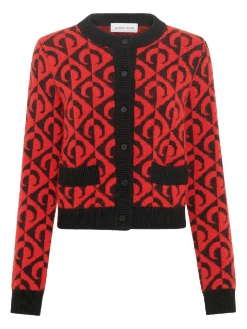 Moon lozenge-knit cardigan by MARINE SERRE