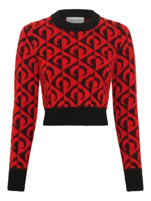 Moon lozenge-knit sweater by MARINE SERRE