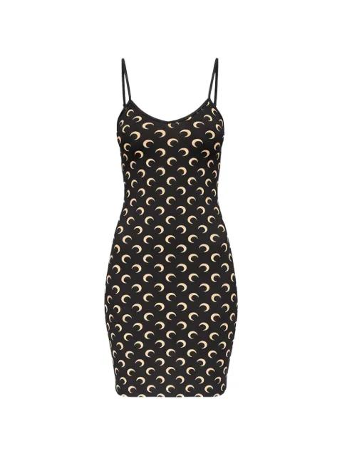 Moon monogram-print dress by MARINE SERRE