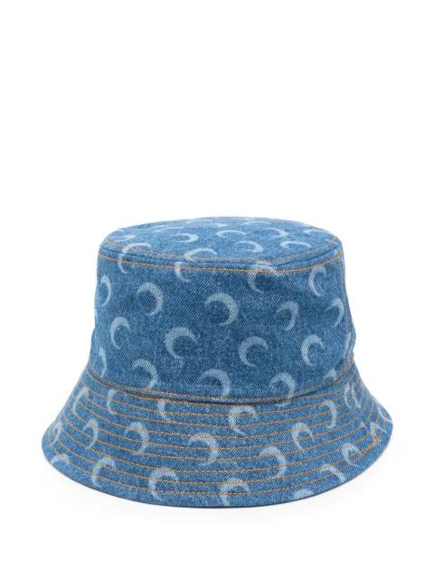 Moon-print bucket hat by MARINE SERRE