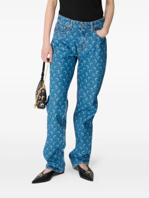 Moon-print jeans by MARINE SERRE