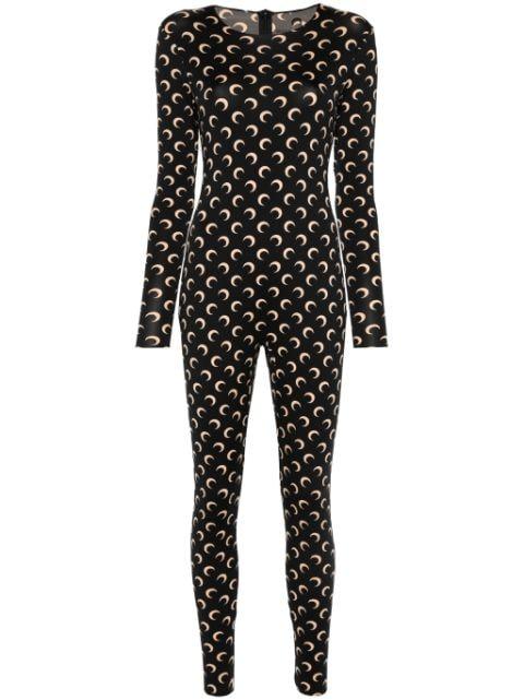 Moon-print jumpsuit by MARINE SERRE