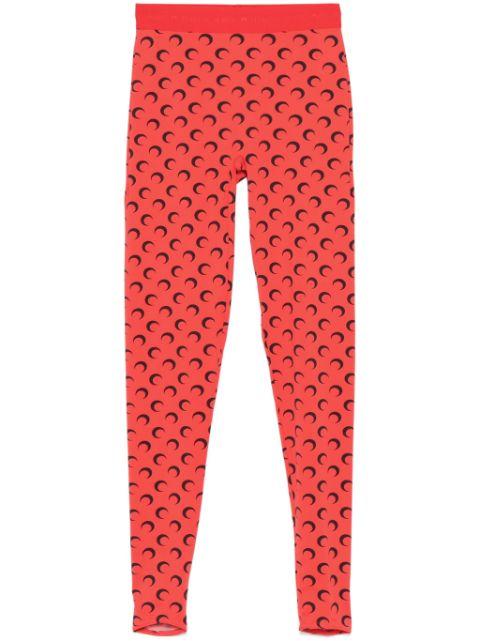 Moon-print leggings by MARINE SERRE