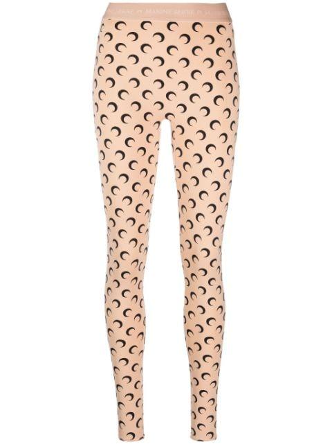 Moon-print leggings by MARINE SERRE