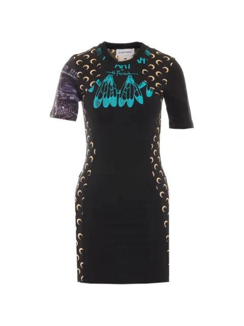 Moon-print panelled dress by MARINE SERRE