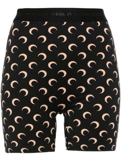 Moon-print shorts by MARINE SERRE