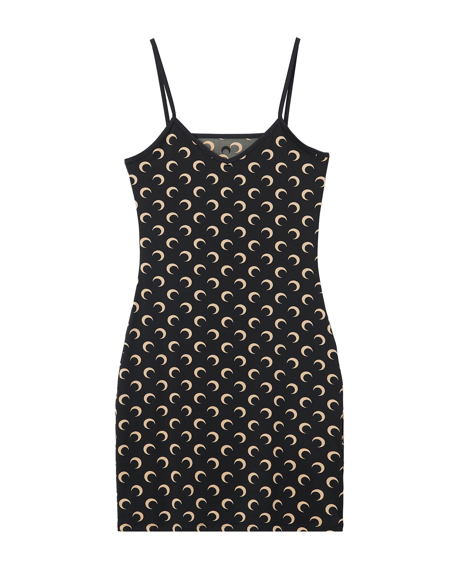 Moon printed jersey straps mini dress by MARINE SERRE