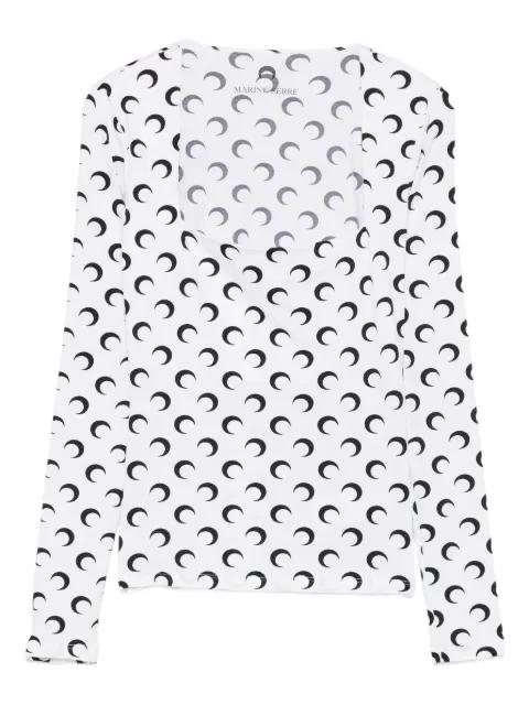 Moon square-neck top by MARINE SERRE