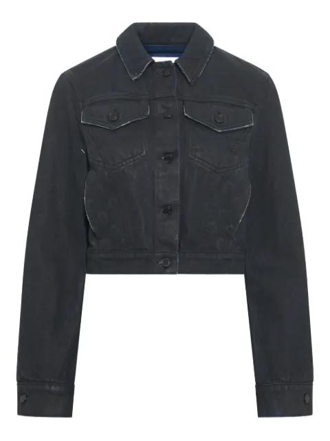 Moon waxed denim jacket by MARINE SERRE