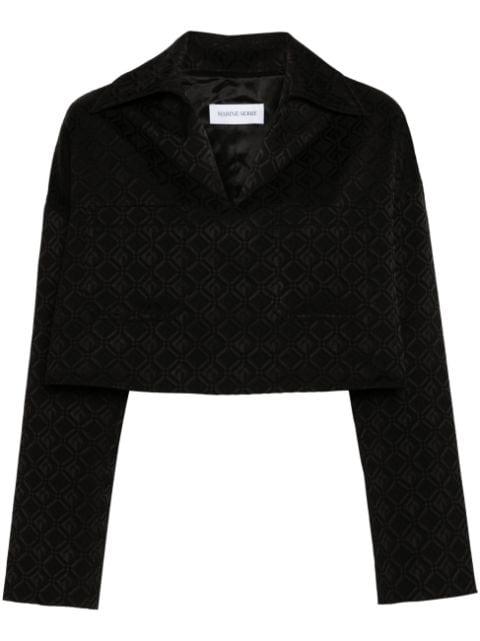 Moonogram jacquard top by MARINE SERRE