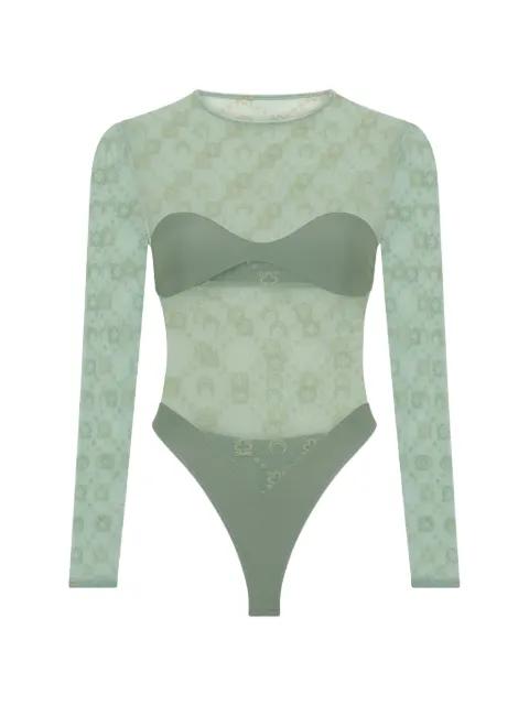 Moonogram long-sleeve bodysuit by MARINE SERRE