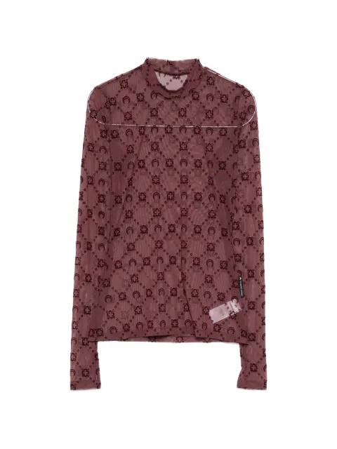 Moonogram long-sleeve top by MARINE SERRE
