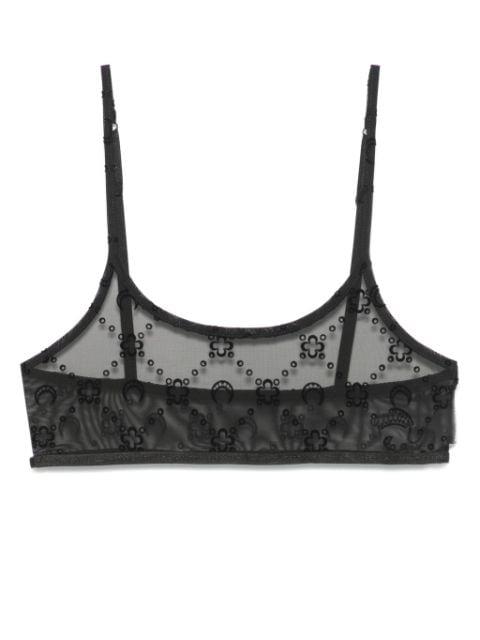 Moonogram mesh bra by MARINE SERRE