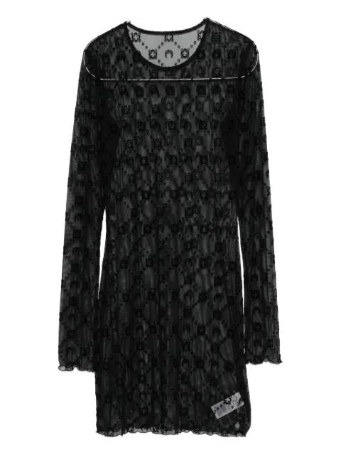 Moonogram mesh mini dress by MARINE SERRE
