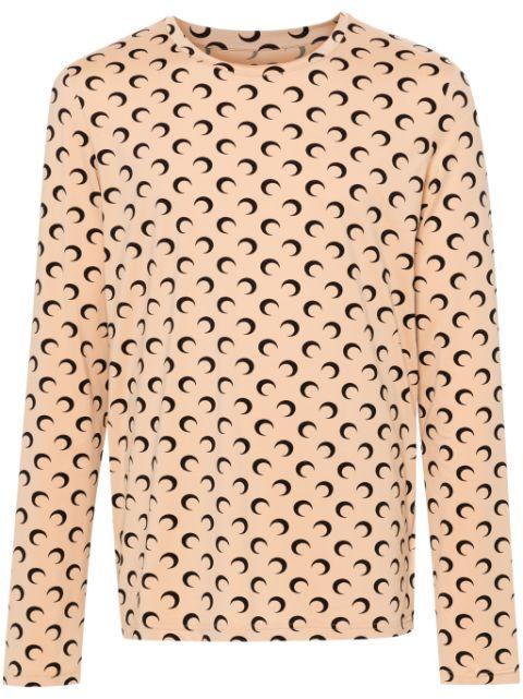 Moonogram-pattern T-shirt by MARINE SERRE