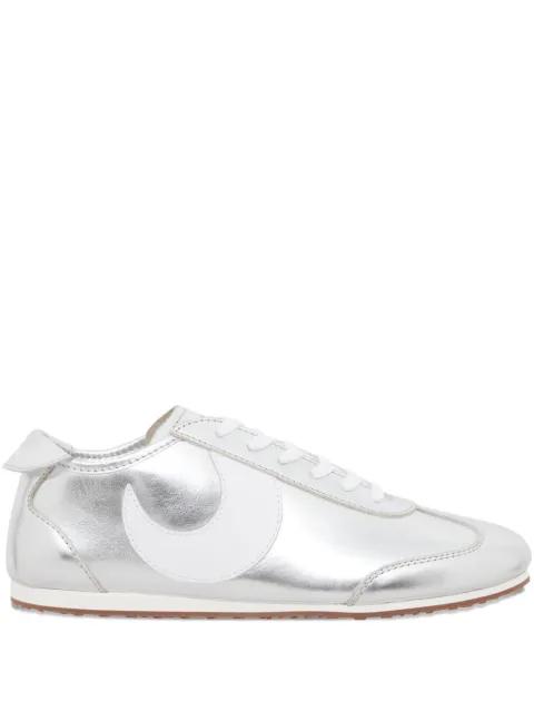 Ms Astra metallic-effect leather sneakers by MARINE SERRE