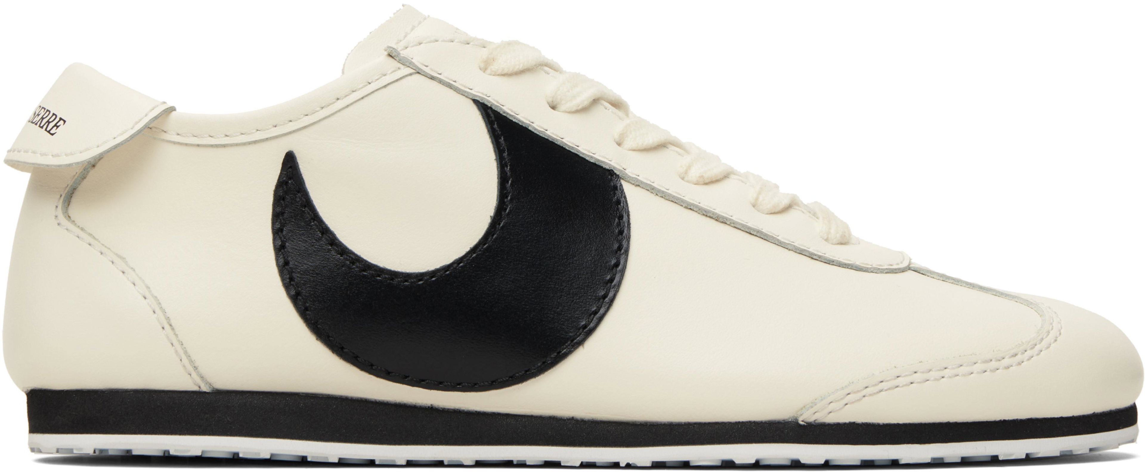 Off-White Matte Leather MS Astra Sneakers by MARINE SERRE