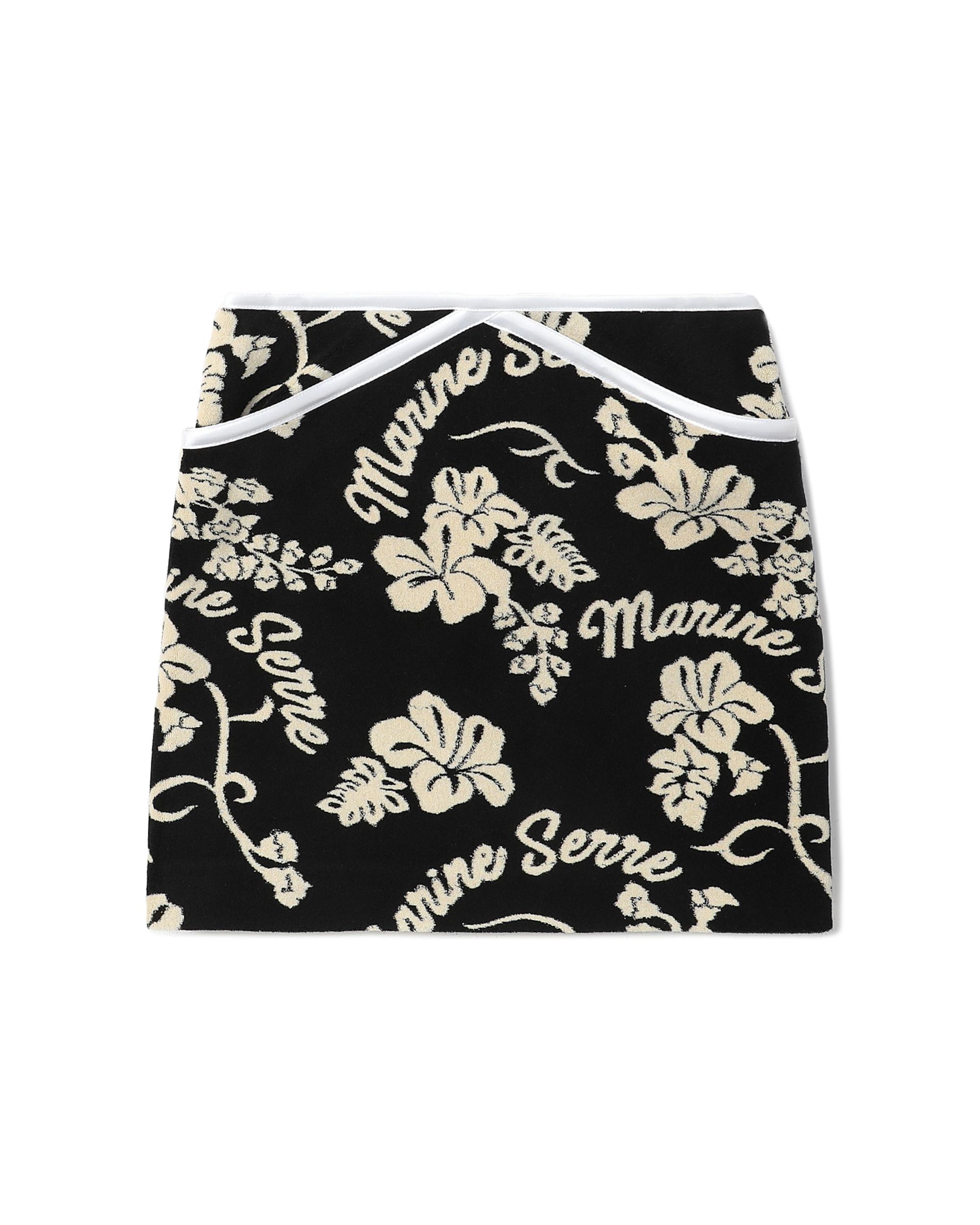 Patterned-jacquard mini skirt by MARINE SERRE