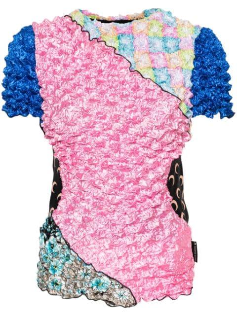Popcorn patchwork T-shirt by MARINE SERRE