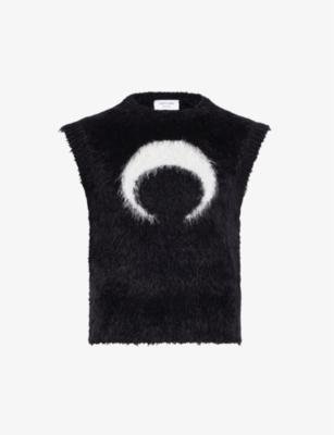 Puffy brand-pattern knitted vest by MARINE SERRE