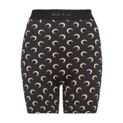 Recycled Moon jersey mini shorts by MARINE SERRE