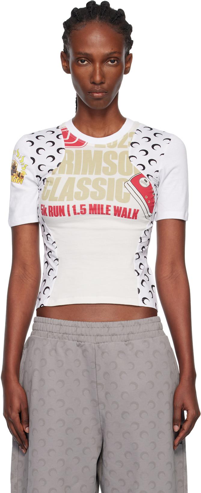 Regenerated Graphic Jersey Baby Fit T-Shirt by MARINE SERRE