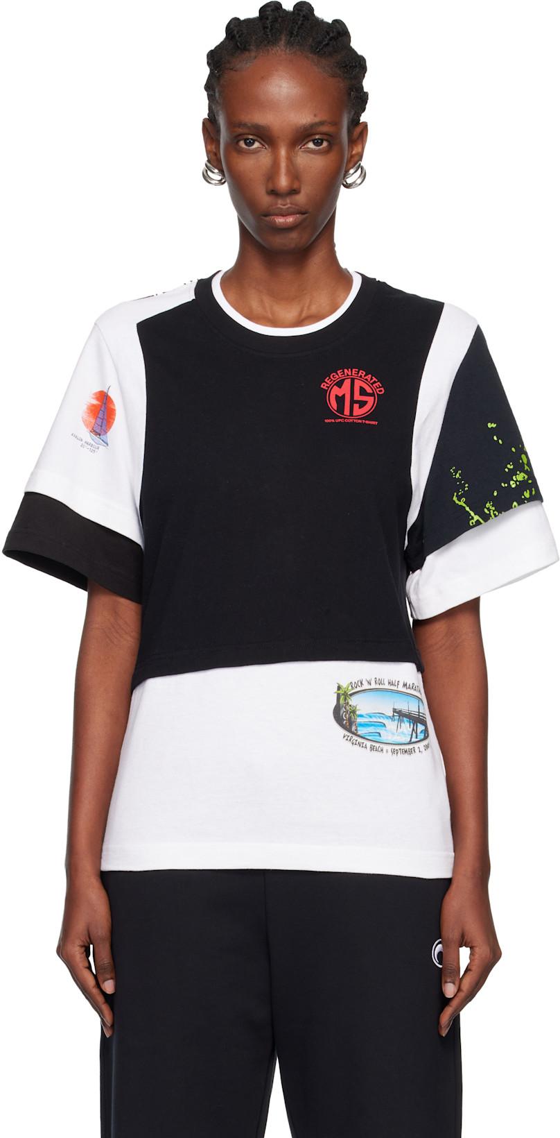 Regenerated Graphic Jersey Layered T-shirt by MARINE SERRE