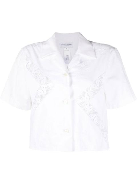 Regenerated Household crop shirt by MARINE SERRE