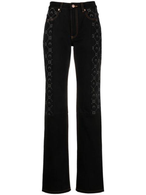 Regenerated straight-leg jeans by MARINE SERRE