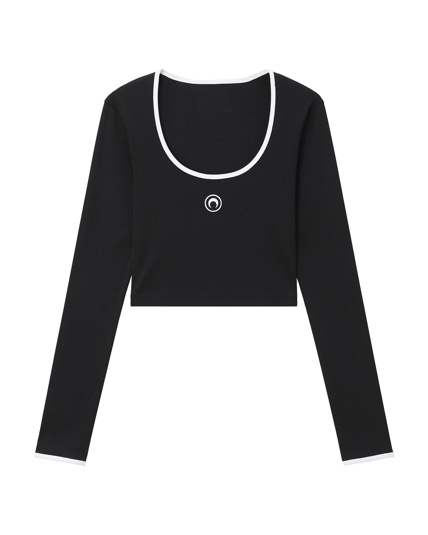 Scoop neck logo top by MARINE SERRE