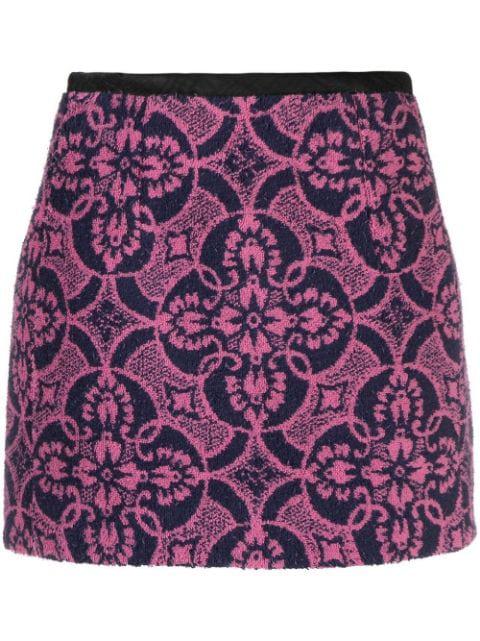 Towels jacquard mini skirt by MARINE SERRE