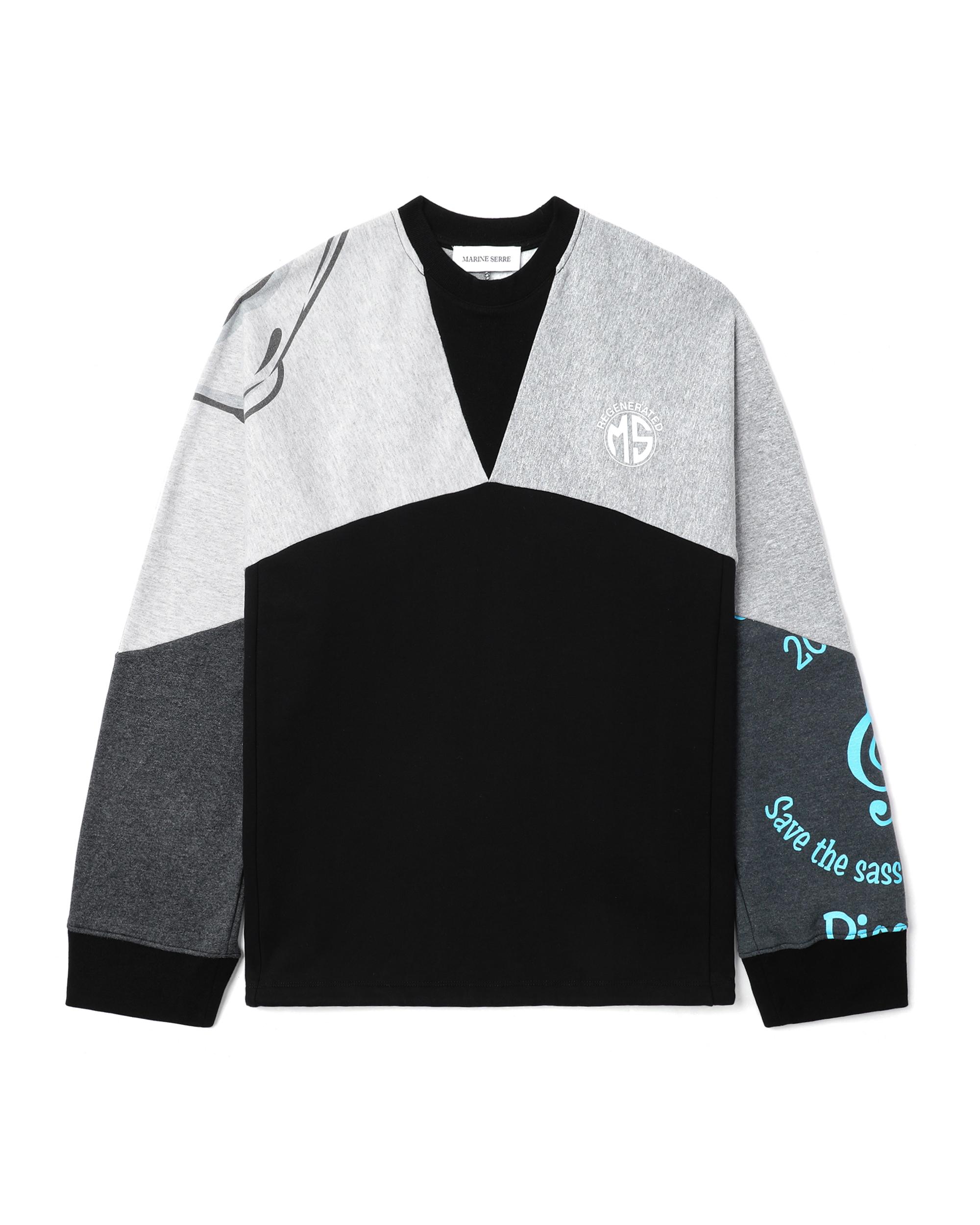 Upcycled graphic crew neck sweatshirt by MARINE SERRE